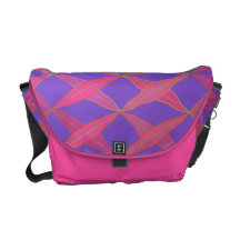 Crossed Leaves Messenger Bag