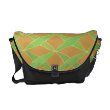 Crossed Leaves Messenger Bag