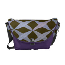 Crossed Leaves Messenger Bag