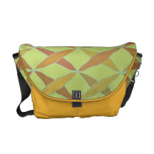 Crossed Leaves Messenger Bag