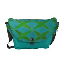 Crossed Leaves Messenger Bag