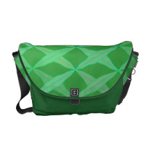 Crossed Leaves Messenger Bag