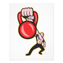 Crossfit Training Lifting Kettlebell Front Custom Invites