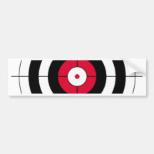 Crosshairs BullsEYE Target Bumper Stickers
