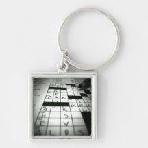 Crossword keychain