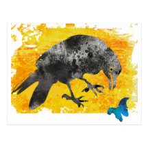 Crow and Butterfly Postcards