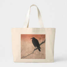 Crow on a Willow Branch Bag