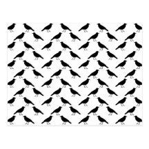 Crow Pattern. Post Cards