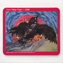 Crow Takes Flight ~ mousepad