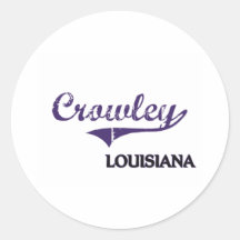 Crowley Louisiana City Classic Stickers