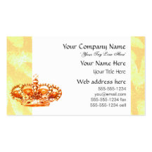 Crown in Gold Business Card