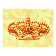 Crown in Gold Post Card