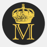 Crown Monogram Sticker
