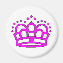 Crown Princess Fridge Magnets