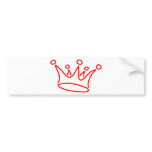 crown-red bumper stickers