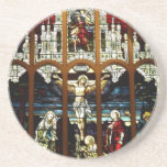 Crucifixion - Jesus on The Cross - Stained Glass Coaster