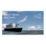cruise ship business card templates