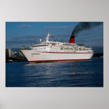 Cruise ship "Cunard Princess" Poster