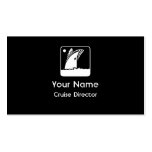 Cruise ship custom business cards black white