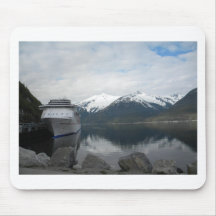 Cruise Ship Docked in Skagway, Alaska Mousepads