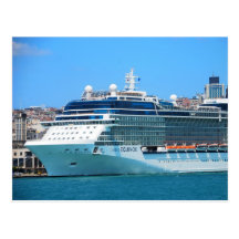 Cruise ship in Istanbul Postcard