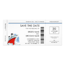 Cruise Ship Save the Date Invitations