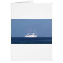 Cruise Ship With Sails Cards