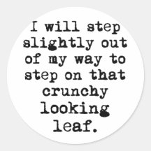 Crunchy Leaf Sticker