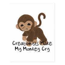 Crying Monkey Post Cards