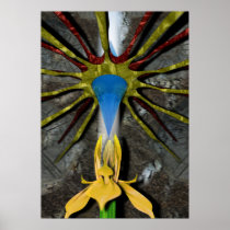 crystal and flower posters