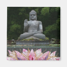 Crystal Buddha Magnet