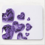Crystal Hearts - Purple mousepads