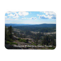 Crystal Range Valley, Desolation Wilderness Rectangle Magnet