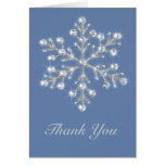 Crystal Snowflake Thank You Card