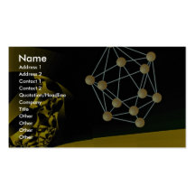 Crystals fresh and aged Orbit Business Card Templates