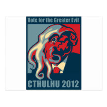 Cthulhu for President- 2012 Post Cards