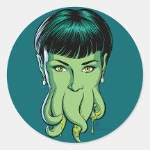 Cthulhu Girl Sticker