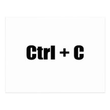 CTRL + C POSTCARD