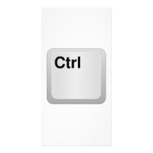 Ctrl Computer Key Personalized Photo Card