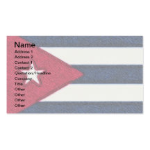 CUBA FLAG BUSINESS CARD