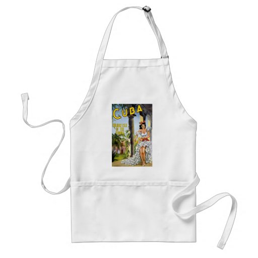 CUBA HOLIDAY ISLAND OF THE TROPICS APRON