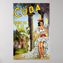 Cuba Holiday Isle Of The Tropics Print