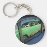 Cuban car reflection key chain