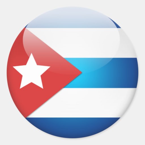 Cuban Flag 2.0 Round Stickers
