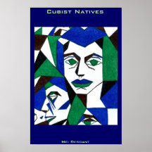 Cubist Natives Posters