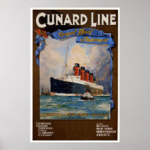 Cunard Line -Lusitania Print