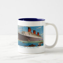 Cunard White Star Line's Queen Mary Coffee Mug