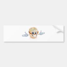 Cup cake mascot illustration bumper stickers
