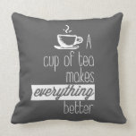 cup of tea pillow