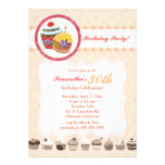 Cupcake 30th Birthday Party Invites